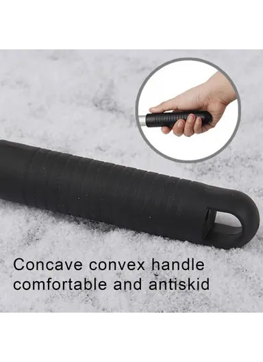 Winter Extendable Snow Removal Shovel Aluminum Alloy+ABS+PP Car Window Snow Scraper - Grey