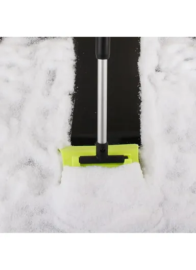 Winter Extendable Snow Removal Shovel Aluminum Alloy+ABS+PP Car Window Snow Scraper - Grey