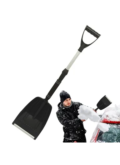 Extendable Detachable Car Snow Shovel Plastic &amp; Aluminum Blade Winter Snow Ice Removal Tool