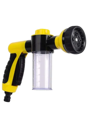 100ml Multi-Functional Water Gun Liquid-Filled High-Pressure Hand Sprayer for Washing Car Watering Lawn - Yellow