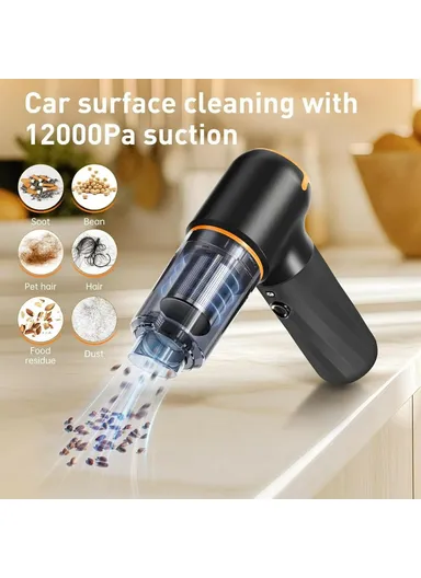 Handheld Mini Car Vacuum Cleaner Rechargeable Wireless Powerful Suction Cleaning Device