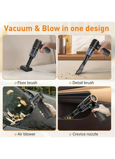 Handheld Mini Car Vacuum Cleaner Rechargeable Wireless Powerful Suction Cleaning Device
