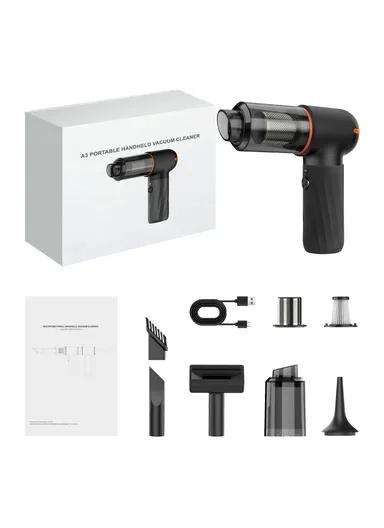 Handheld Mini Car Vacuum Cleaner Rechargeable Wireless Powerful Suction Cleaning Device