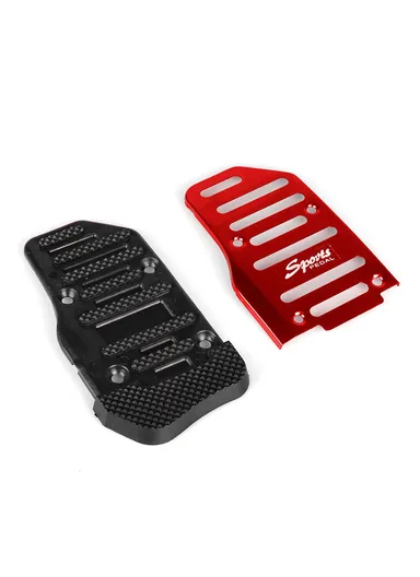 2PCS Universal Car Vehicle Accelerator Brake Non-Slip Rest Pedal Cover Car Replacement Accessories (Automatic Control) - Blue