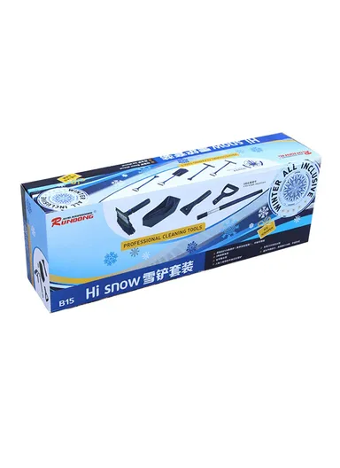 Multifunctional Snow Ice Removal Tool Set, Telescopic Pole Ice Shovel Kit B15