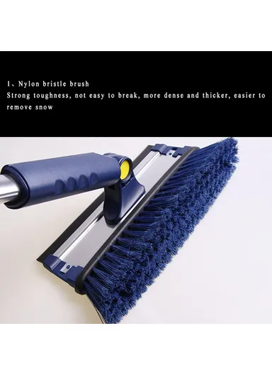 Multifunctional Snow Ice Removal Tool Set, Telescopic Pole Ice Shovel Kit B15