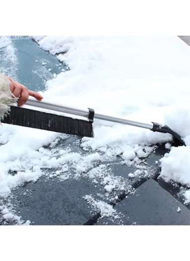 Winter Telescopic Dual Head Snow Shovel Brush, Car Windshield Snow Removal Tool SD-X009