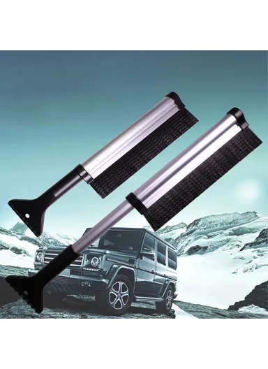Winter Telescopic Dual Head Snow Shovel Brush, Car Windshield Snow Removal Tool SD-X009