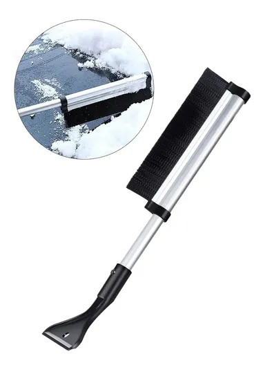 Winter Telescopic Dual Head Snow Shovel Brush, Car Windshield Snow Removal Tool SD-X009