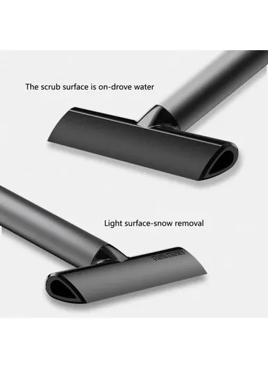 TPU+Aluminum Alloy 2-in-1 Car Window Double-sided Snow Removal Shovel Tire Gravel Cleaning Tool