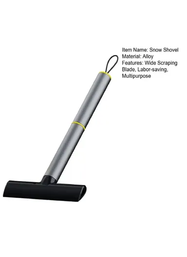 TPU+Aluminum Alloy 2-in-1 Car Window Double-sided Snow Removal Shovel Tire Gravel Cleaning Tool