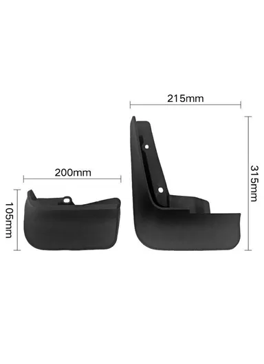 4-Pcs Car Mudguard Mud Flaps Set for Multivan Carvelle 2008-2020 Front &amp; Rear Mudflaps Splash Fender Auto Parts