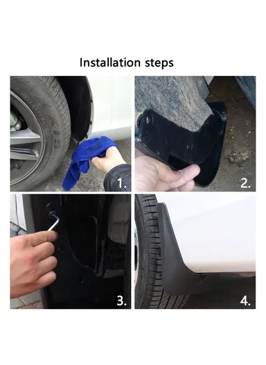 4-Pcs Car Front &amp; Rear Mudguard Fender Set for Honda CRV 2023 Mudflaps Mud Flaps Auto Accessories