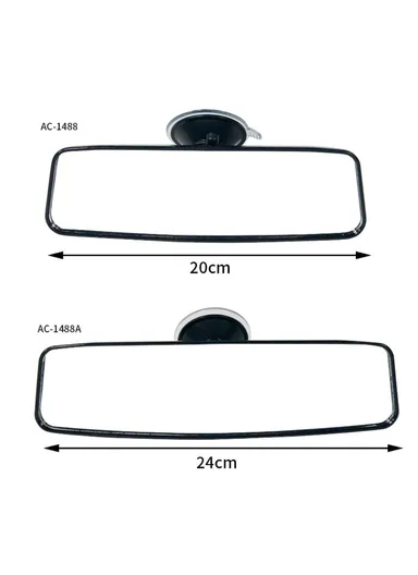 Car Interior Wide Angle Rear View Mirror Plastic &amp; Glass Rearview Mirror Automotive Interior Mirror Ordinary Style - S