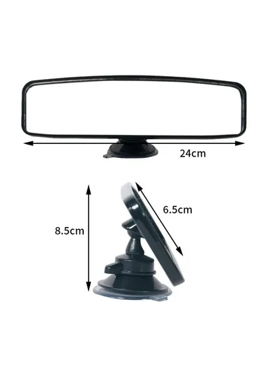 Car Interior Wide Angle Rear View Mirror Plastic &amp; Glass Rearview Mirror Automotive Interior Mirror Ordinary Style - S