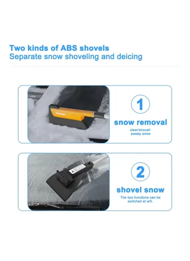 Telescopic Car Snow Shovel Defrost Deicing Brush Cleaning Tool (Standard Version)