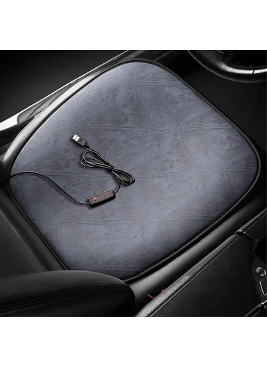 USB Heating Pad for Car 3 Temperature Car Seat Cover Cushion - Grey