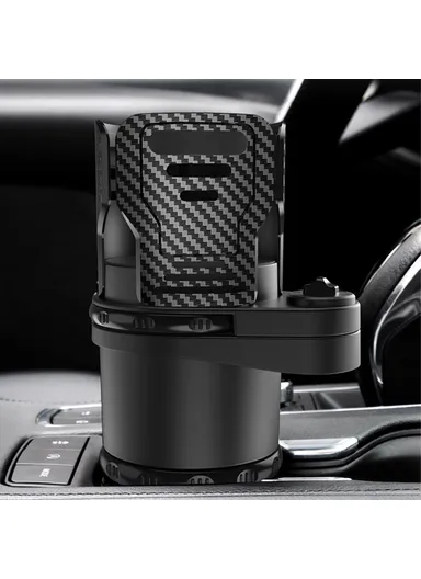 Multifunctional Car Water Cup Holder Car Seat Up Layer Stretchable Water Cup Drink Holder - Small