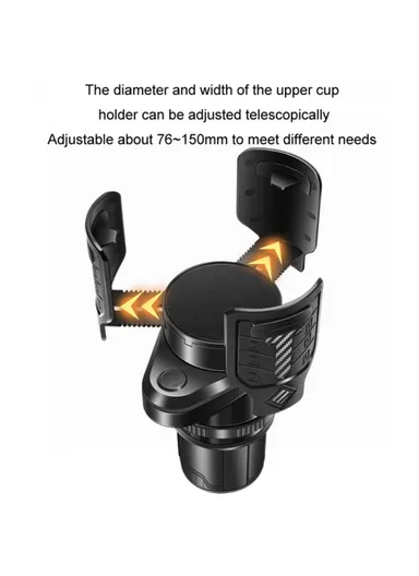 3-in-1 Multifunctional Car Water Cup Holder with Removable Ashtray Anti-Slip Adjustable Car Cup Drink Holder Expander Adapter