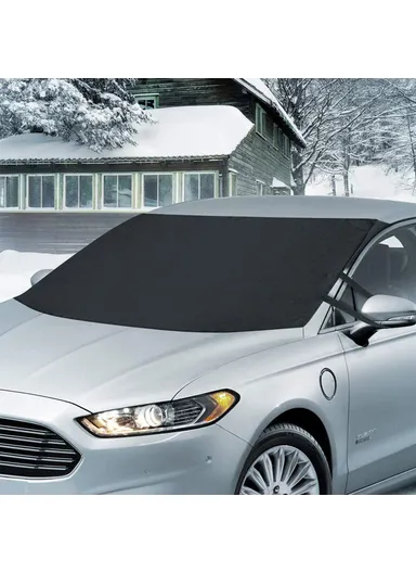 190x107cm 600D Oxford Cloth Thicken Car Front Windshield Waterproof Cover Windscreen Ice Snow Cover