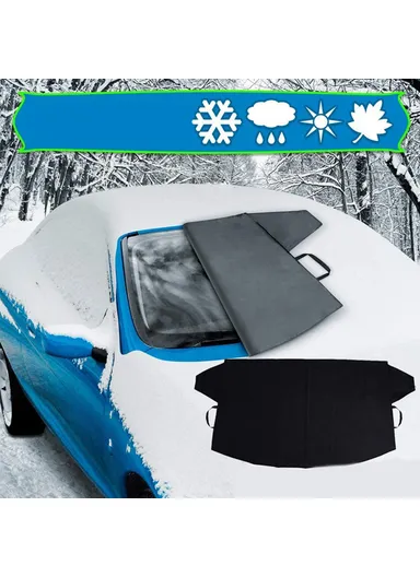 190x107cm 600D Oxford Cloth Thicken Car Front Windshield Waterproof Cover Windscreen Ice Snow Cover