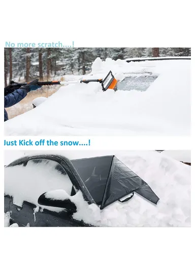 190x107cm 600D Oxford Cloth Thicken Car Front Windshield Waterproof Cover Windscreen Ice Snow Cover