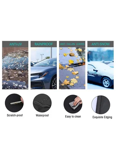 190x107cm 600D Oxford Cloth Thicken Car Front Windshield Waterproof Cover Windscreen Ice Snow Cover