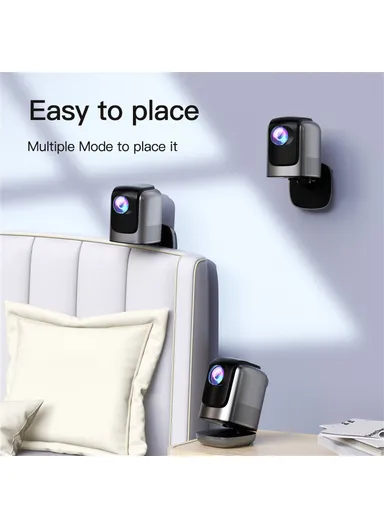 1+32G Foldable Bracket HD Video Projector, Android WiFi Portable Home Projecting Device TZ-1 - EU Plug