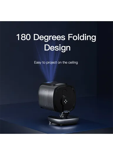1+32G Foldable Bracket HD Video Projector, Android WiFi Portable Home Projecting Device TZ-1 - EU Plug