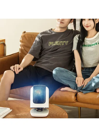 1+32G Foldable Bracket HD Video Projector, Android WiFi Portable Home Projecting Device TZ-1 - EU Plug