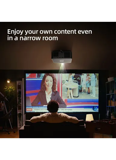 Android 12 Projector Auto Focus, 3D Mini Theater Full HD 1080P, LED 4K Video Projector U002 - EU Plug