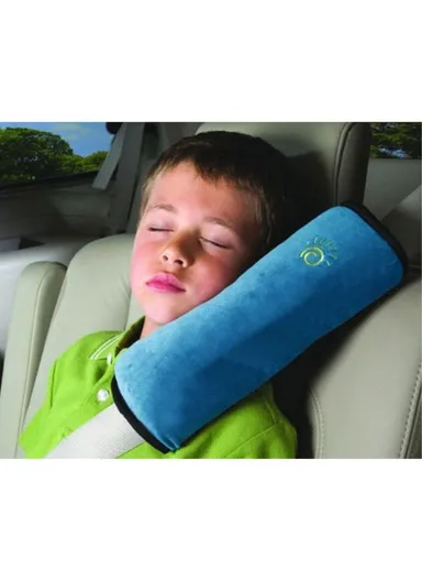 Comfortable Suede Shoulder Pad Car Seat Belt Cushion for Kids Children - Blue