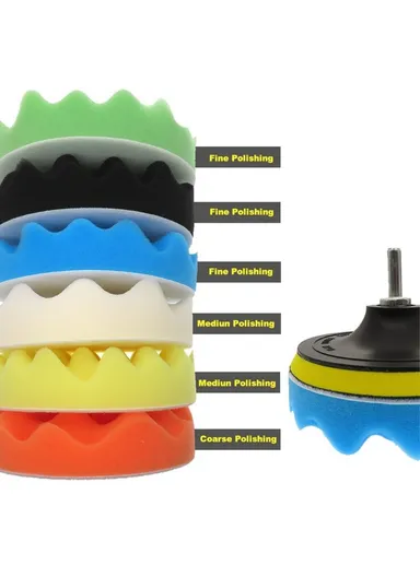 9Pcs CarPolishing Sponge Set Auto Polishing Pad Kit for Car Cleaning