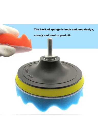 9Pcs CarPolishing Sponge Set Auto Polishing Pad Kit for Car Cleaning