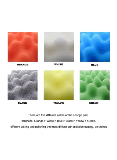 9Pcs CarPolishing Sponge Set Auto Polishing Pad Kit for Car Cleaning