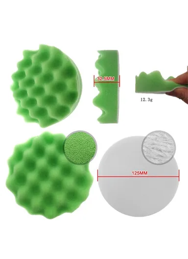 9Pcs CarPolishing Sponge Set Auto Polishing Pad Kit for Car Cleaning