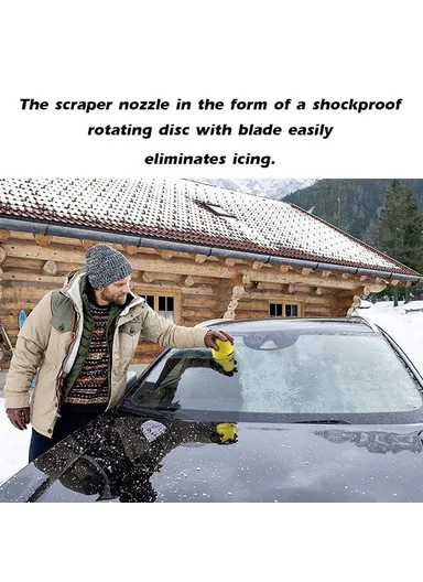 Snow Remover Hand Held Electric Snow Remover Automatic Snow Scraper Electric Ice Scraper - Yellow