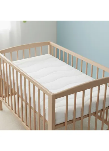 Cozy Leaves Baby Mattress (L110 x W70 x H8)cm - White 