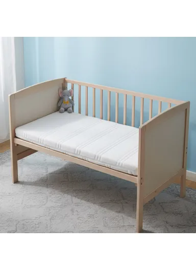 Comfort Bold Stripes Baby Mattress (L110 x W70 x H8)cm - White 