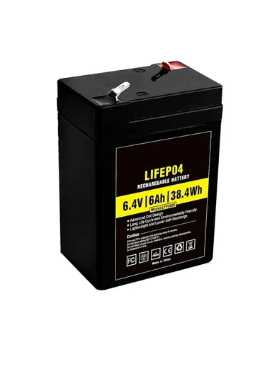 6.4V 6A 38.4Wh Rechargeable Battery LiFePo4