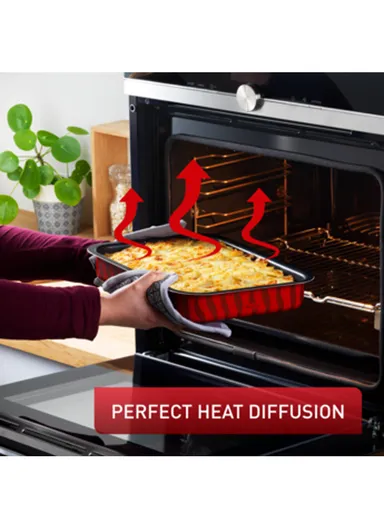 Aluminum Temo Flame Oven Dish Non-Stick Coating J5714582 (L25 x W19)cm