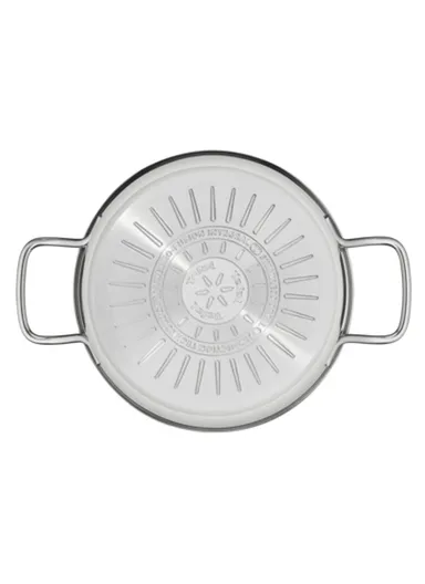 20cm 2.9L Stewpot Non-Stick Coating Stainless Steel Glass Lid, Ergonomic Handle