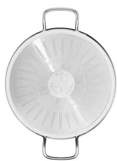 24cm 5L Stewpot Non-Stick Coating Stainless Steel Glass Lid, Ergonomic Handle