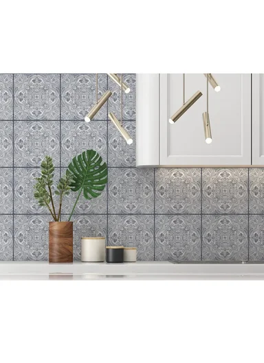 3m Peel &amp; Stick Floor Tiles Roll For Kitchen, Laundry, living room (L30 x W30)cm - Milano Decor