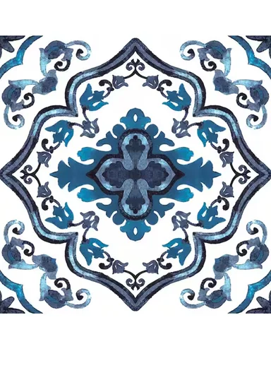 3m Peel &amp; Stick Floor Tiles Roll for Kitchen, Laundry, living room (L30 x W30)cm - Star &amp; Clover Motifs