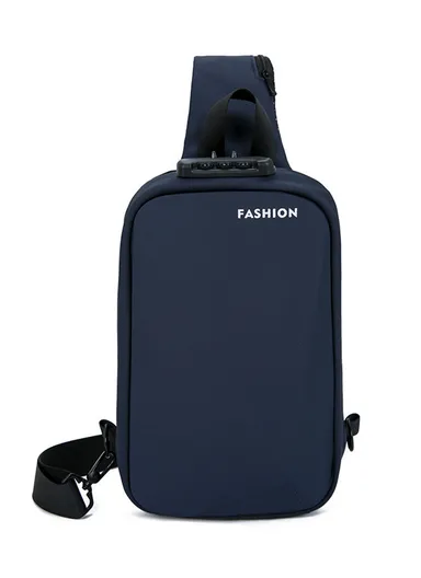 Water-Repellent Crossbody Shoulder Bag Urban Sling Bag Casual Chest Bag for Travel, Work, Outdoors D05 - Dark Blue