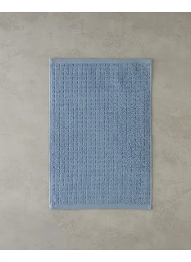 Chequer 100% Cotton Hand Towel 30x45 cm Blue