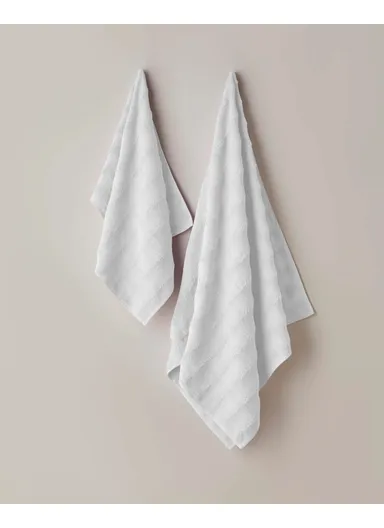 Bubble 100% Cotton Face Towel 50x80 cm Ecru