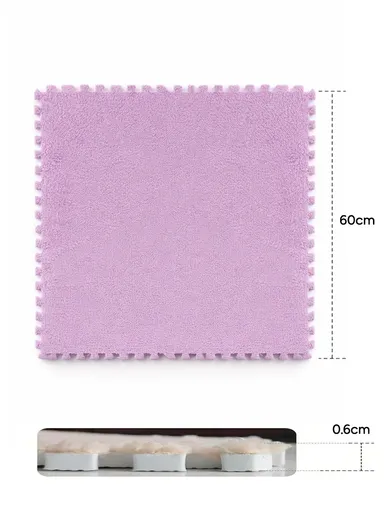 6 Pcs Eva Foam Sound Insulation Floor Rug Living Room Dining Room Sleeping Room Toilet (L60 x W60 x H0.6)cm - Lil