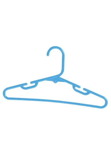 10 Pieces Kids Plastic Clothes Hangers Set 30 x 0.6 x 16.5 cm - Blue